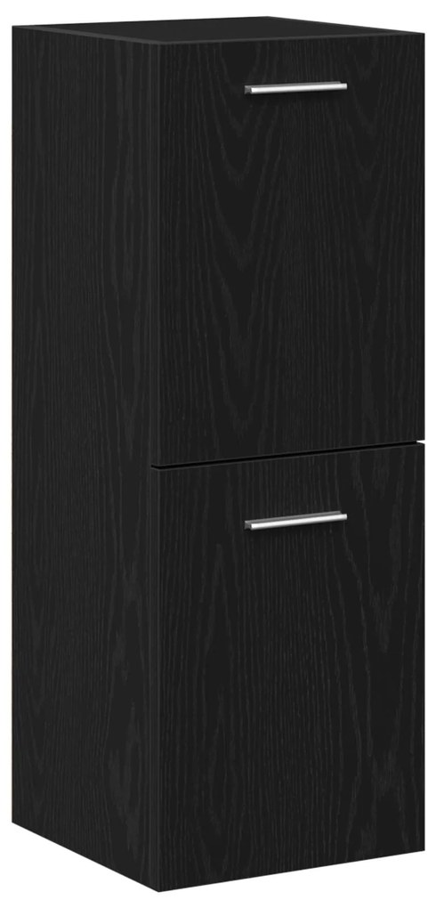 Set mobili da bagno set di 3 rovere nero