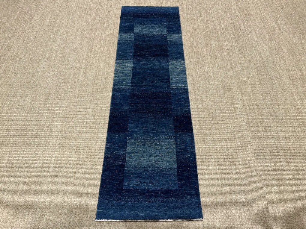 Loribaft Tappeto persiano 290x80 Blu (Iran) Annodato A Mano