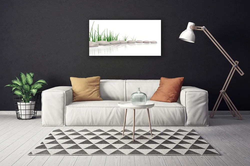 Quadro su tela Pietre Erba Arte 100x50 cm