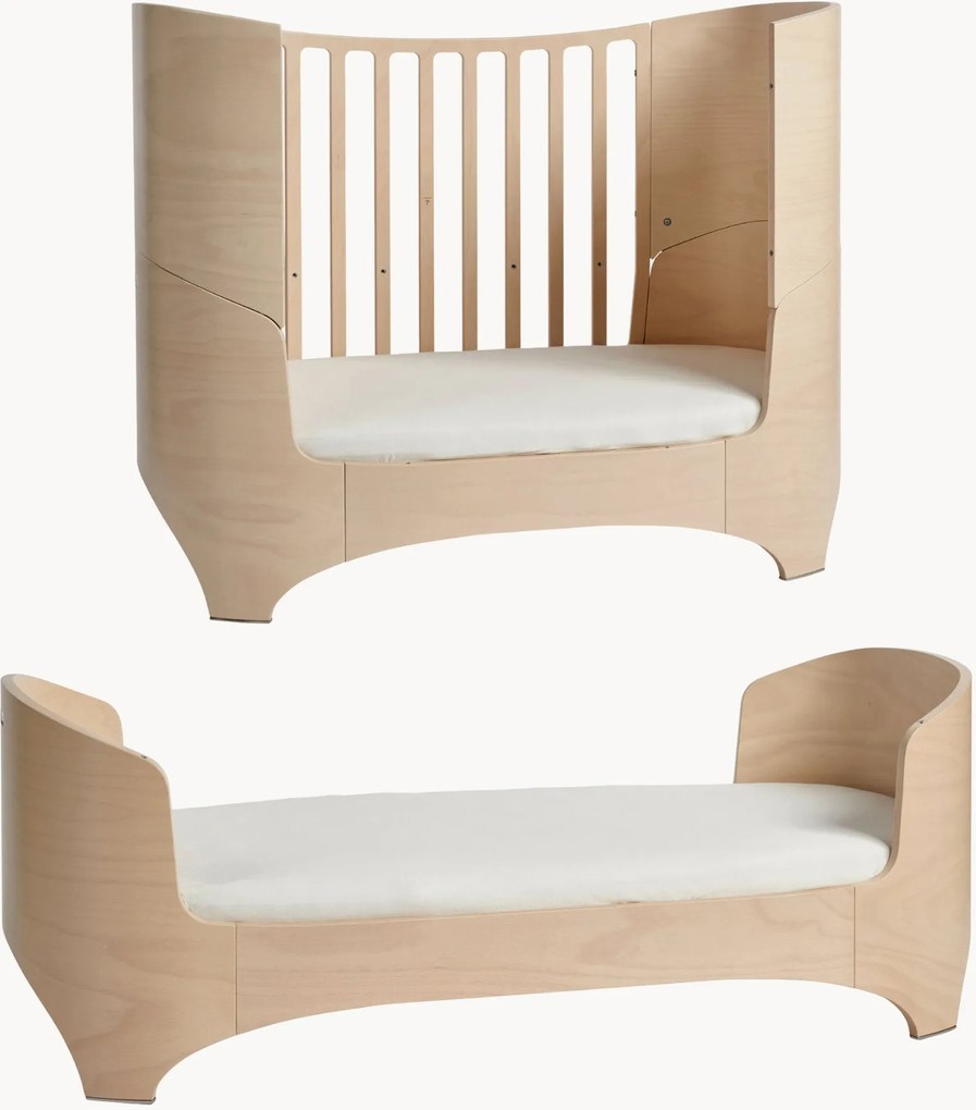 Culla in legno con estensione a letto per bambini Leander Classic, 70 x 150 cm