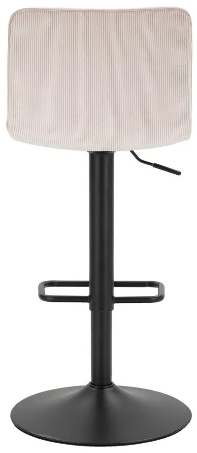 Sgabello da bar bianco e nero con altezza regolabile (altezza seduta 61 cm) Malia - Mauro Ferretti