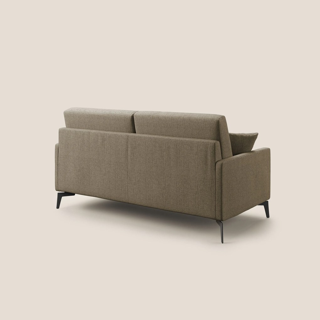 Saturno divano moderno in tessuto morbido impermeabile T03 marrone