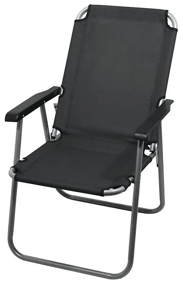 Sedia pieghevole da campeggio grigia