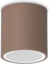 Techo round faretto da soffitto per esterno ip54 1 luce gu10 d.9cm ...