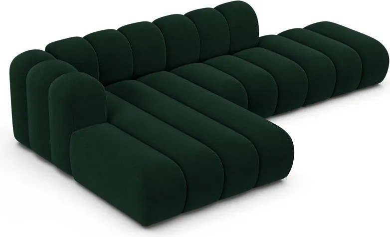 Divano angolare verde scuro ad angolo sinistro Lupine - Micadoni Home