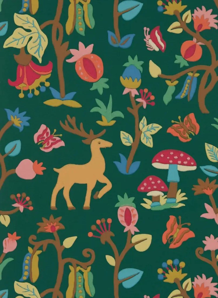 Sanderson Tapete Forest of Dean - Midnight/ Multi