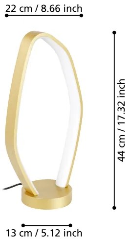Eglo 900918 - Lampada da tavolo LED VALLEROSA LED/10,8W/230V