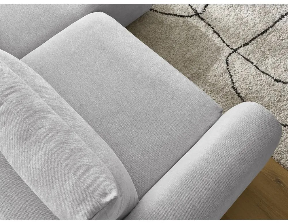 Divano angolare in grigio chiaro Aden – Bobochic Paris