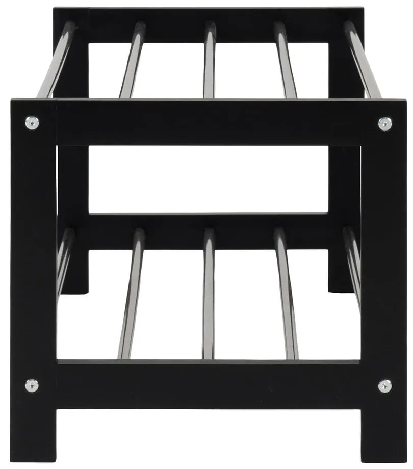 Scarpiera nera in legno di pioppo Padova - House Nordic