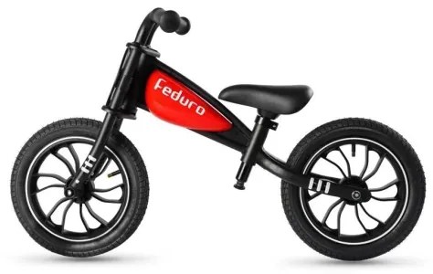 QPlay - Bici a spinta FEDURO nero/rosso