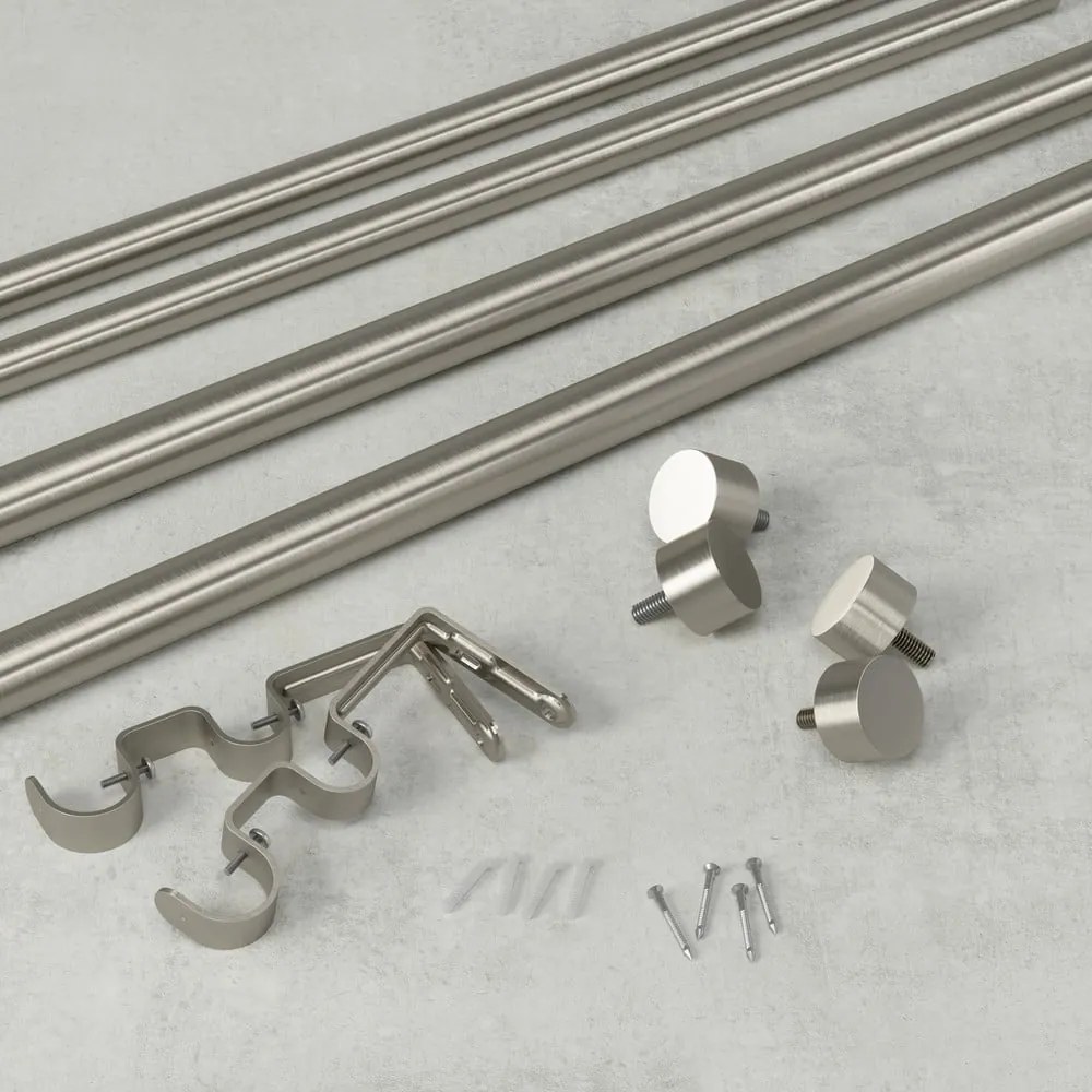 Mantovana doppia estensibile in acciaio inox 168 - 305 cm Cappa - Umbra