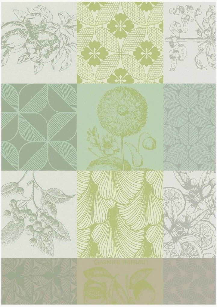 Set di 4 strofinacci in cotone jacquard Mille