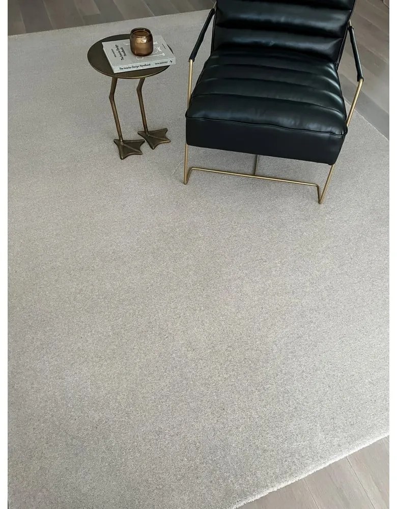 Tappeto in lana crema 133x190 cm Calisia M Smooth - Agnella