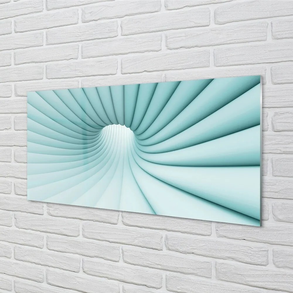 Quadro vetro Tunnel geometrico 100x50 cm