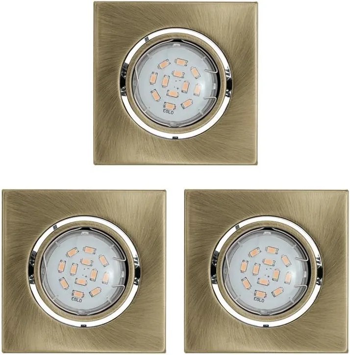 Eglo 93248 - Set da 3 faretti da incasso LED IGOA 3xGU10/5W/230V