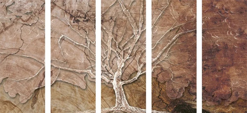Quadri 5 pezzi – Corona dell'albero