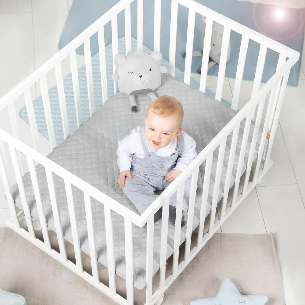 Lettino bianco con ruote 100x75 cm Style – Roba