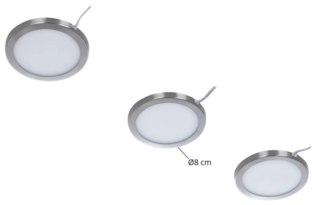 Prios Jopos lampada LED da mobili in set 3x