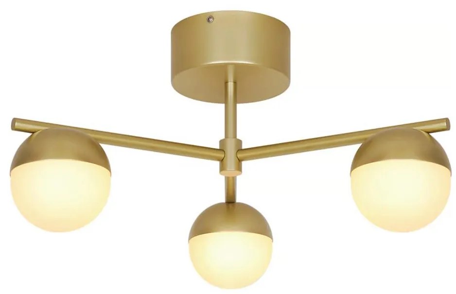 Nordlux - Lampadario a plafone CONTINA 3xG9/5W/230V ottone