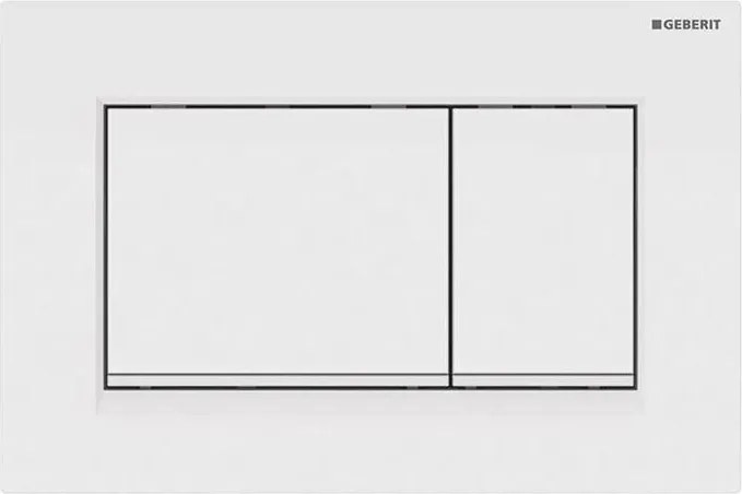 Geberit 115.883.11.1 - Pulsante di scarico Sigma30 24,6x16,4 cm bianco
