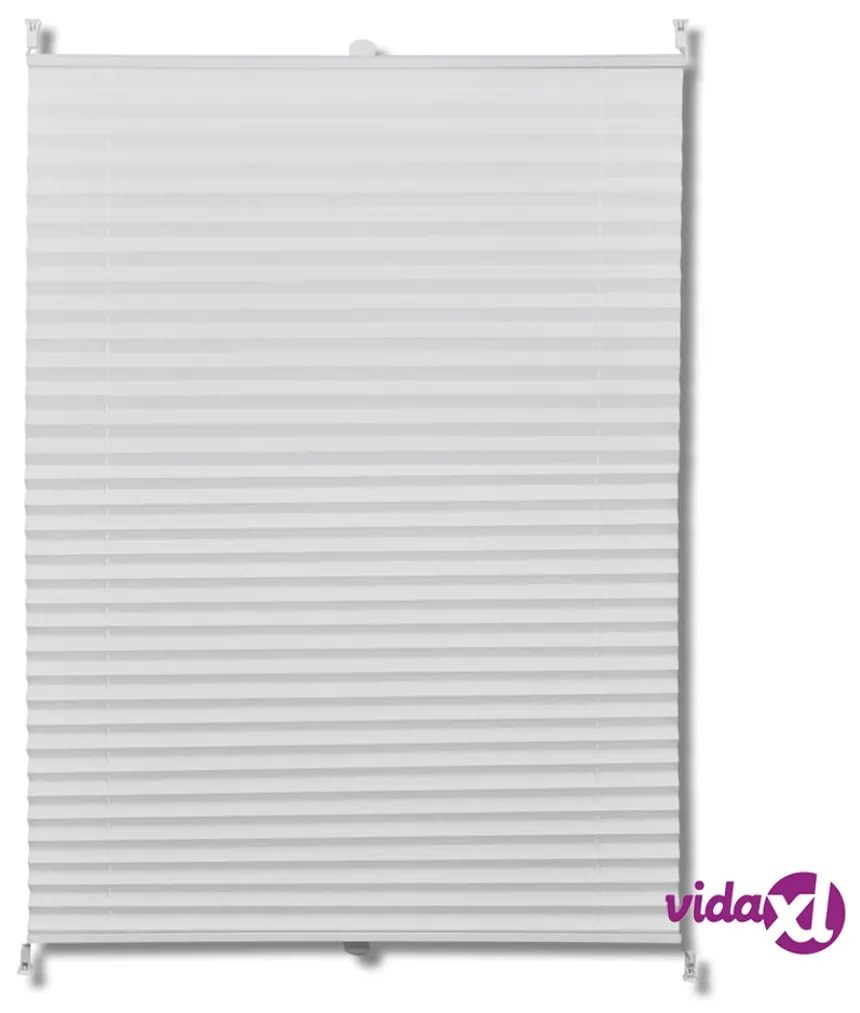 vidaXL Tenda plissè 110x150cm bianca