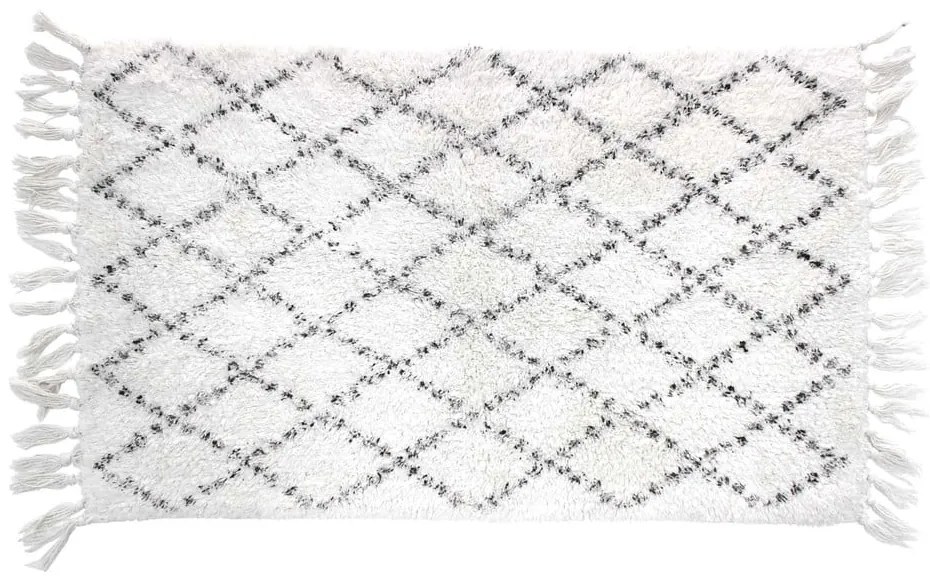 Tappetino per il bagno bianco 50x80 cm Latika – douceur d'intérieur