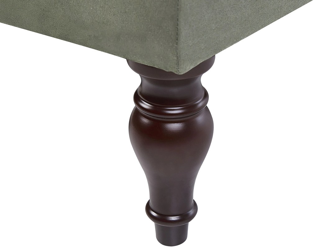 Chaise longue con contenitore grigio scuro PESSAC Beliani