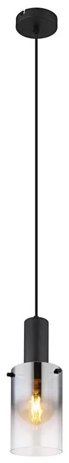 Globo 15907H - Lampadario a sospensione con filo FLORENTINA 1xE27/40W/230V diametro 12,5 cm nero