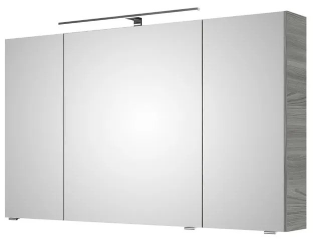 Pensile con luce Cassca PELIPAL grigio sangallo laurea L 120 x H 70 x P 15 cm