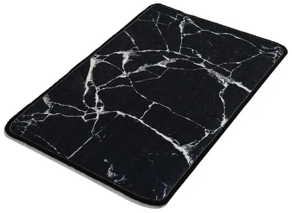 Tappetino bagno MARBLE 40x60 cm nero