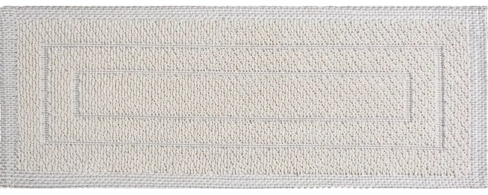 Passatoia per scale color crema in cotone set da 16 pz 25x65 cm Tablo Krem - Vitaus