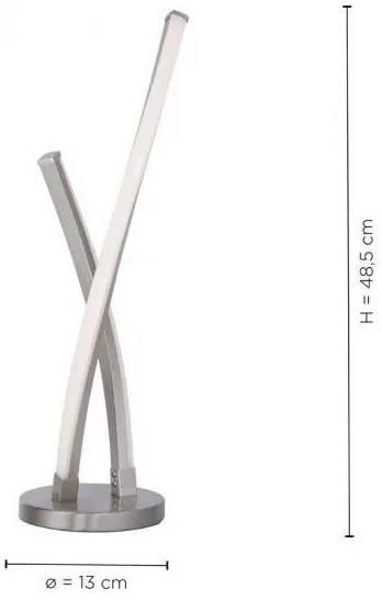 Leuchten Direkt 11991-55-LED RGB Lampada da tavolo dimmerabile SWING LED/9,5W/230V+ TC