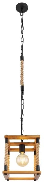 Globo 15691H - Lampadario a sospensione con filo VERNON 1xE27/60W/230V