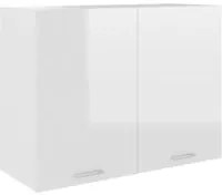 Armadio Sospeso Bianco Lucido 80x31x60 cm in Truciolato 801281