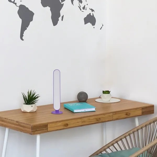 Rabalux 76016 - LED RGB Lampada da tavolo dimmerabile PARKER LED/3W/5V viola