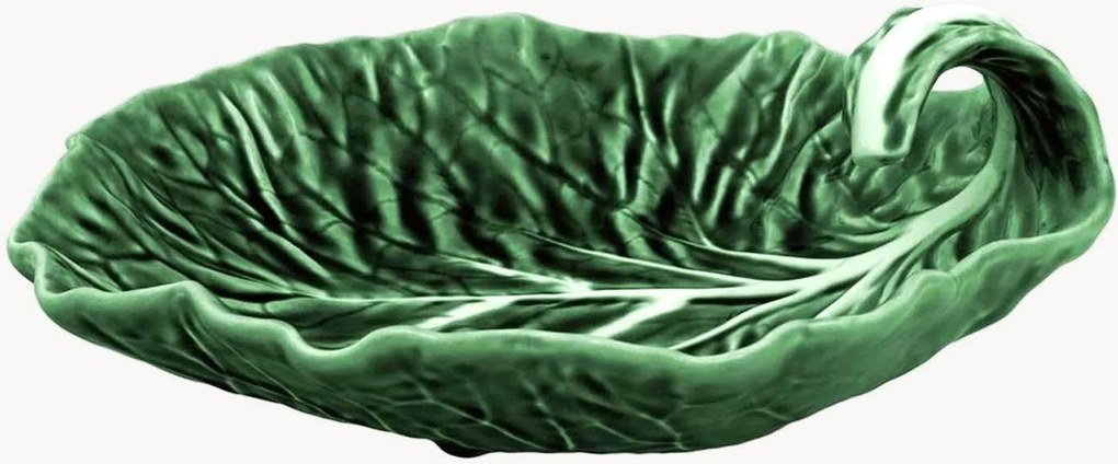 Ciotola da portata dipinta a mano con manico Cabbage