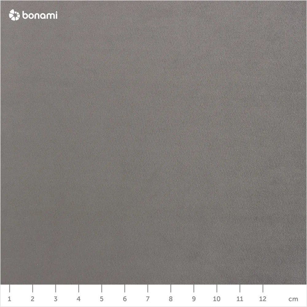 Divano angolare in velluto grigio (angolo sinistro) Jodie - Micadoni Home