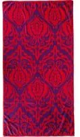 Telo mare 90x165 cm decoro rosso