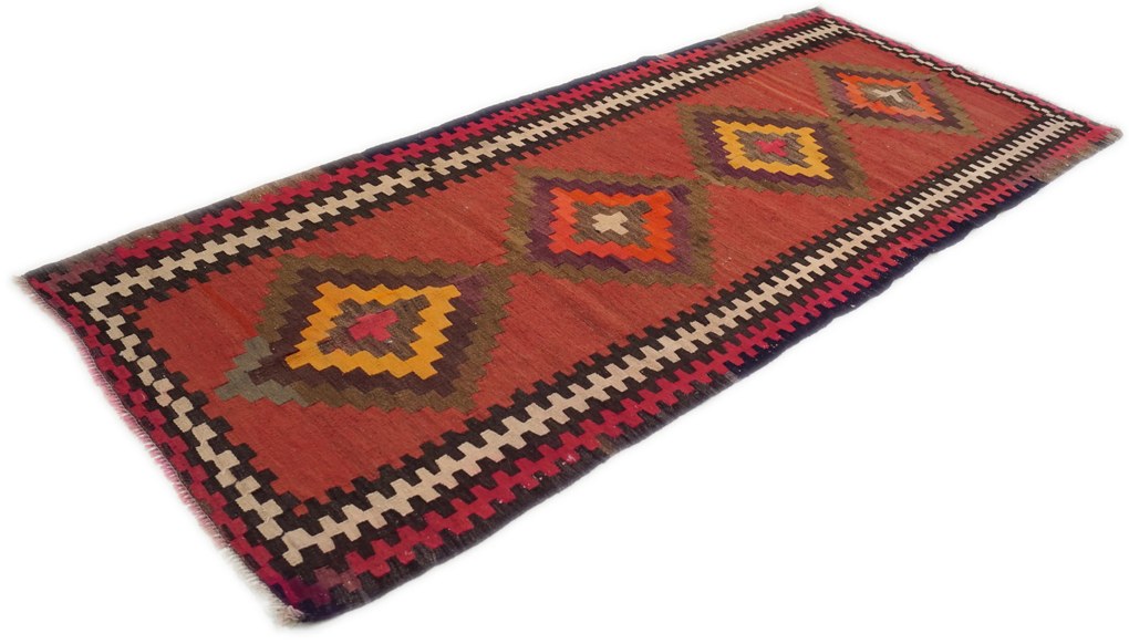 Kilim Tappeto 120 x 290 (Indian) Tessuto A Mano