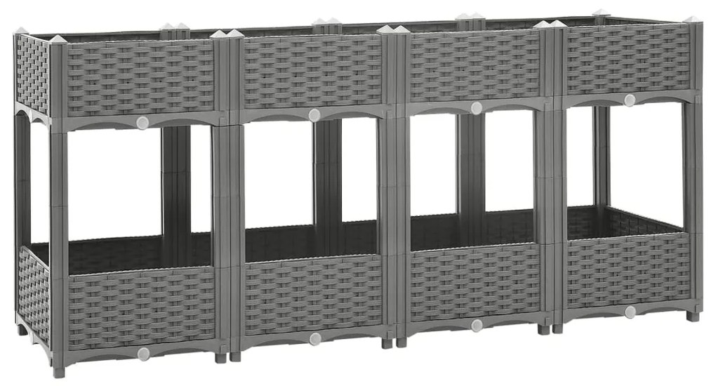 Fioriera Rialzata 160x40x71 Cm İn Polipropilene /