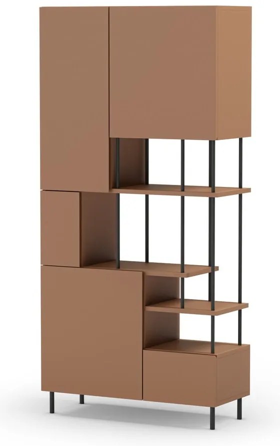 Libreria color mattone 84x175 cm Perla - Marckeric