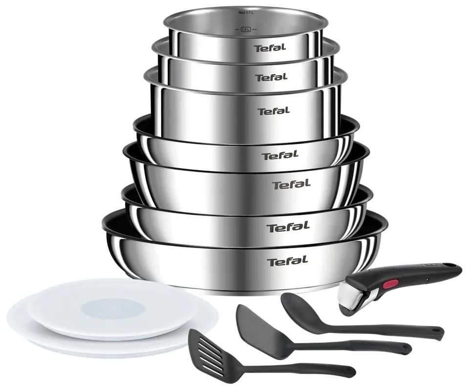 Set di pentole in acciaio inox 13 pezzi INGENIO Emotion L897DS04 - Tefal