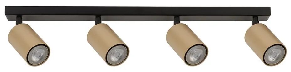 Luce Spot ZOOM 4xGU10/25W/230V nero/oro