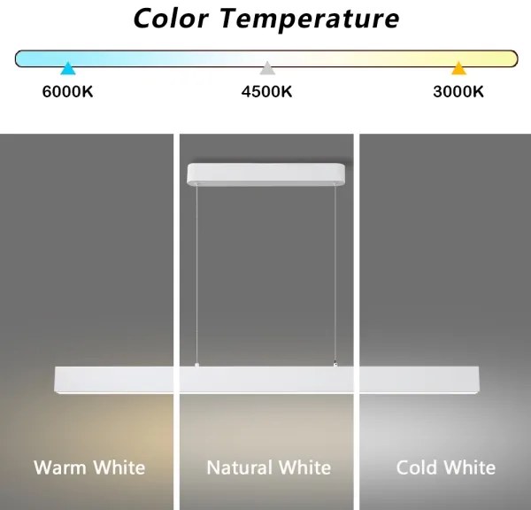 Brilagi - lampadario LED dimmerabile SLEEKLINE SMART LED/40W/230V Wi-Fi Tuya bianco+telecomando