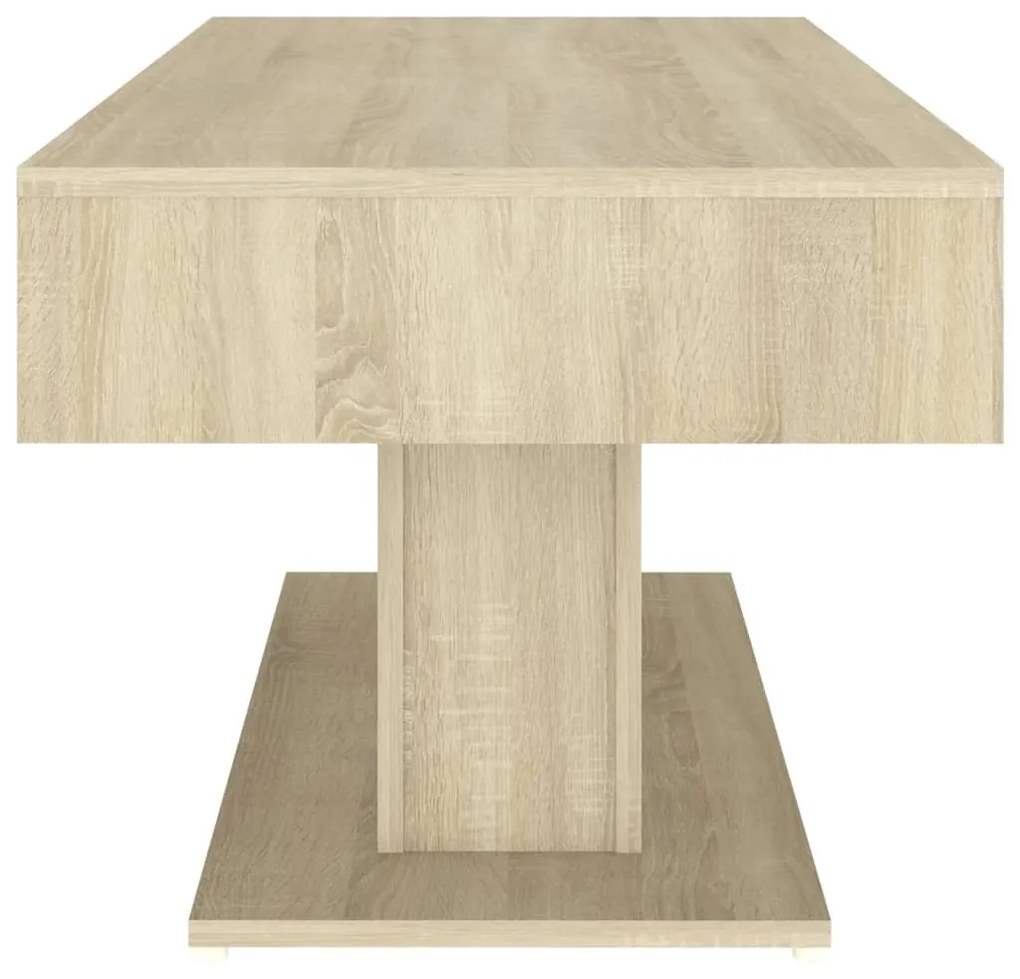 Tavolino da salotto rovere sonoma 96x50x45cm legno multistrato