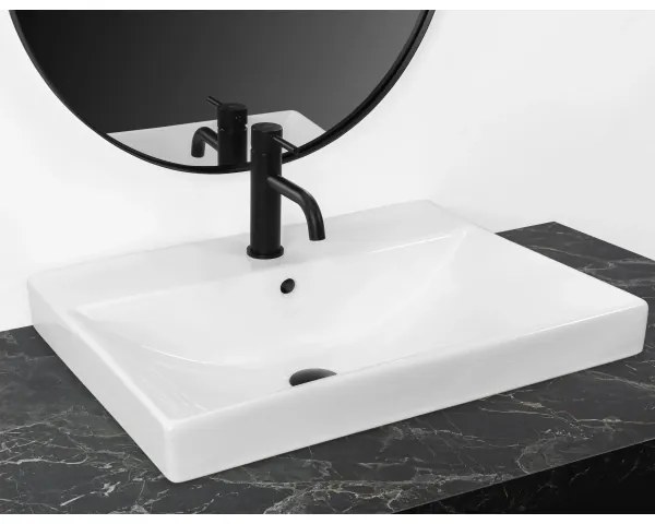 REA-U3326 - Lavabo da incasso MANDY 46x60 cm ceramica/bianco lucido