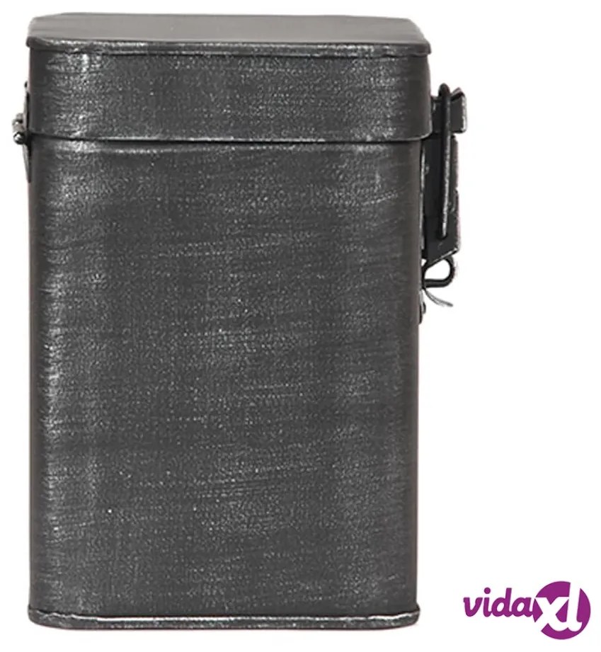 LABEL51 Contenitore 12x13x17 cm M Nero Anticato