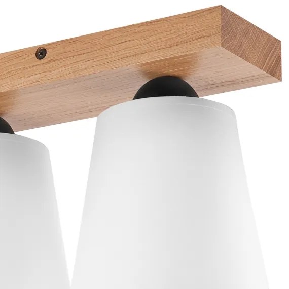 Lampadario a plafone LULA 2xE27/60W/230V quercia