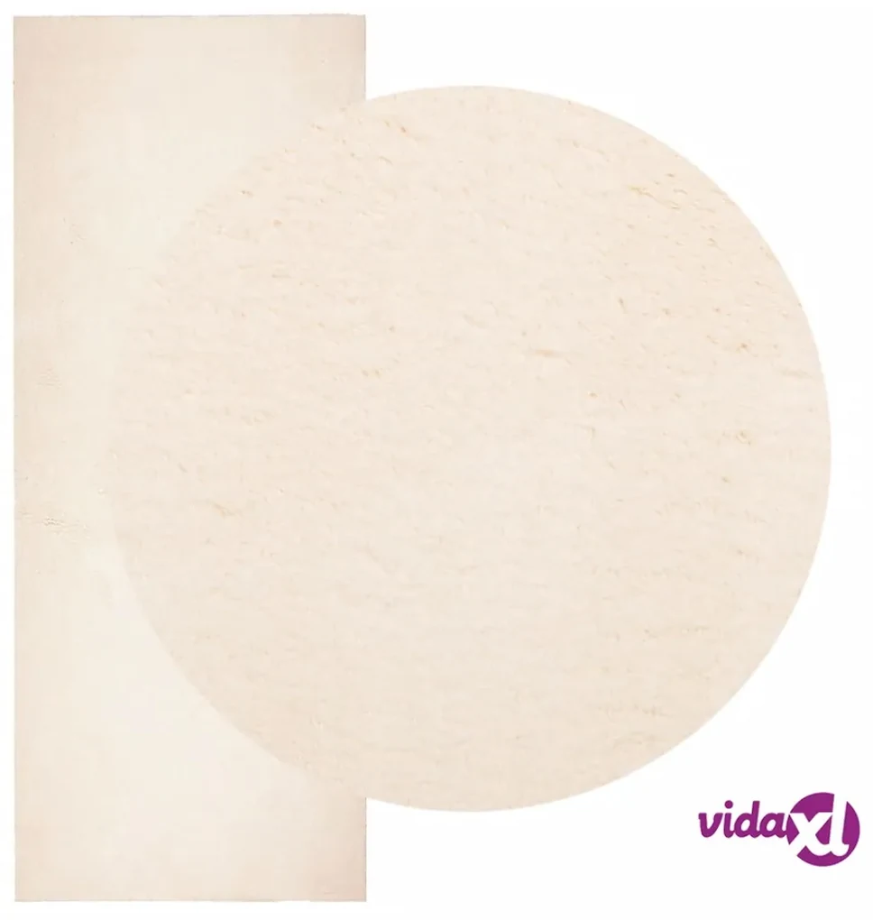 VidaXL Tappeto a pelo corto huarte morbido e lavabile beige