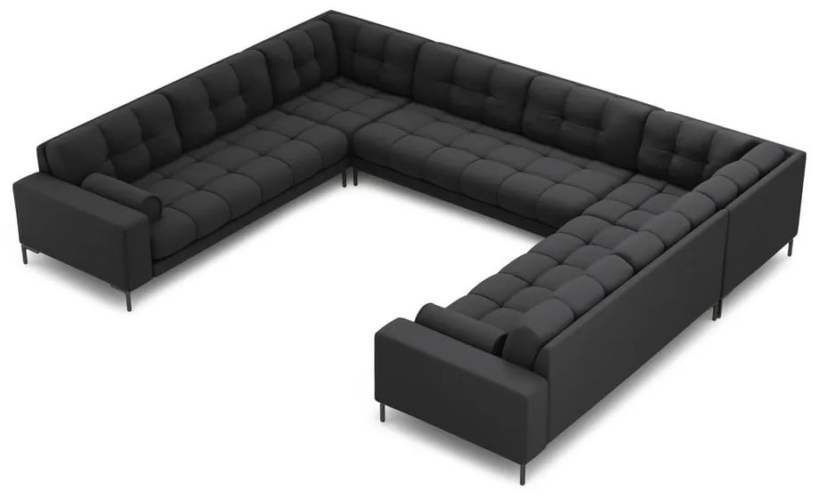 Divano angolare a U grigio scuro Bali - Cosmopolitan Design
